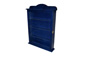 Vetrina porta oggetti in legno colore blu